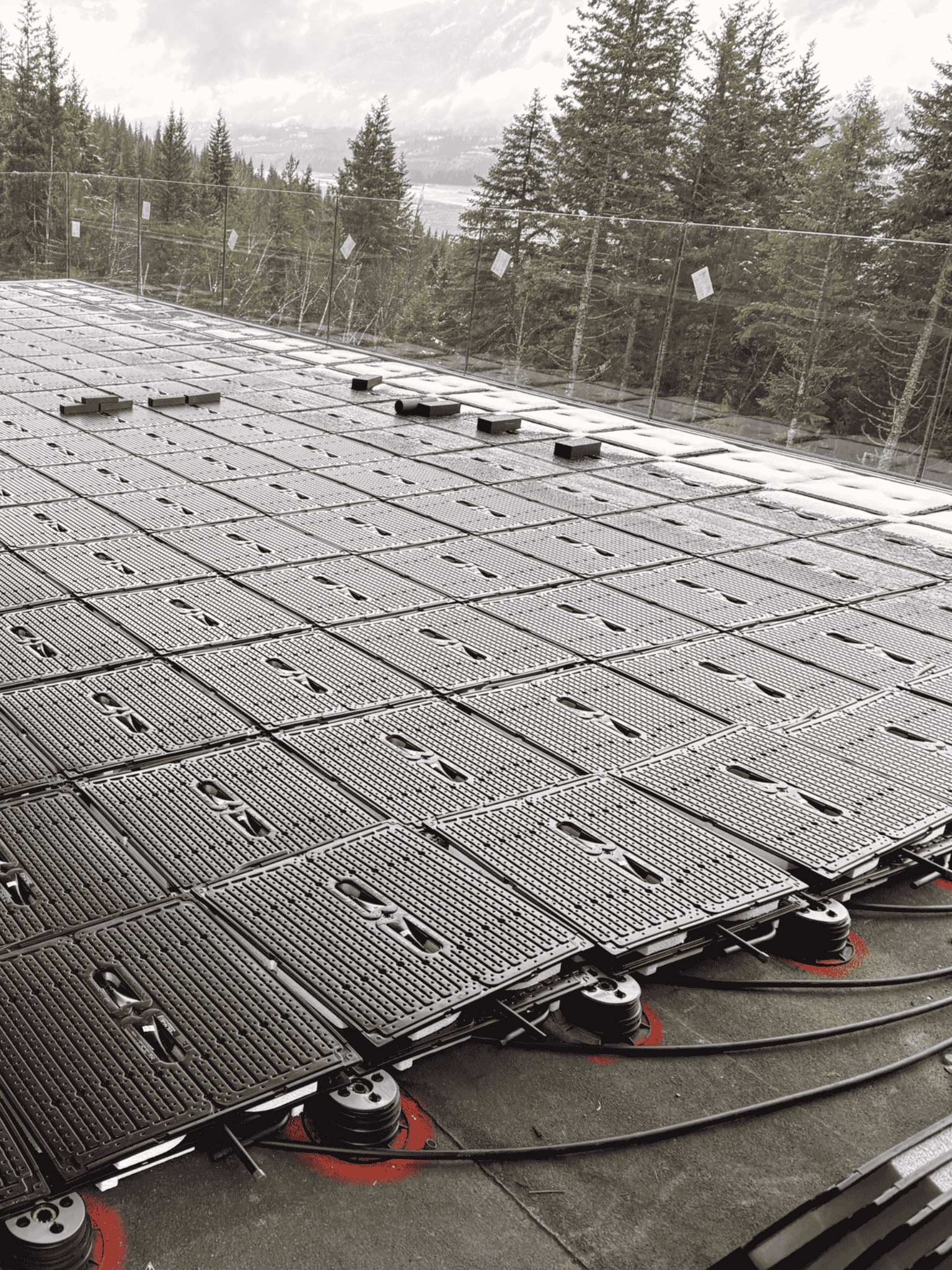 Deck installation with integrated utility routing